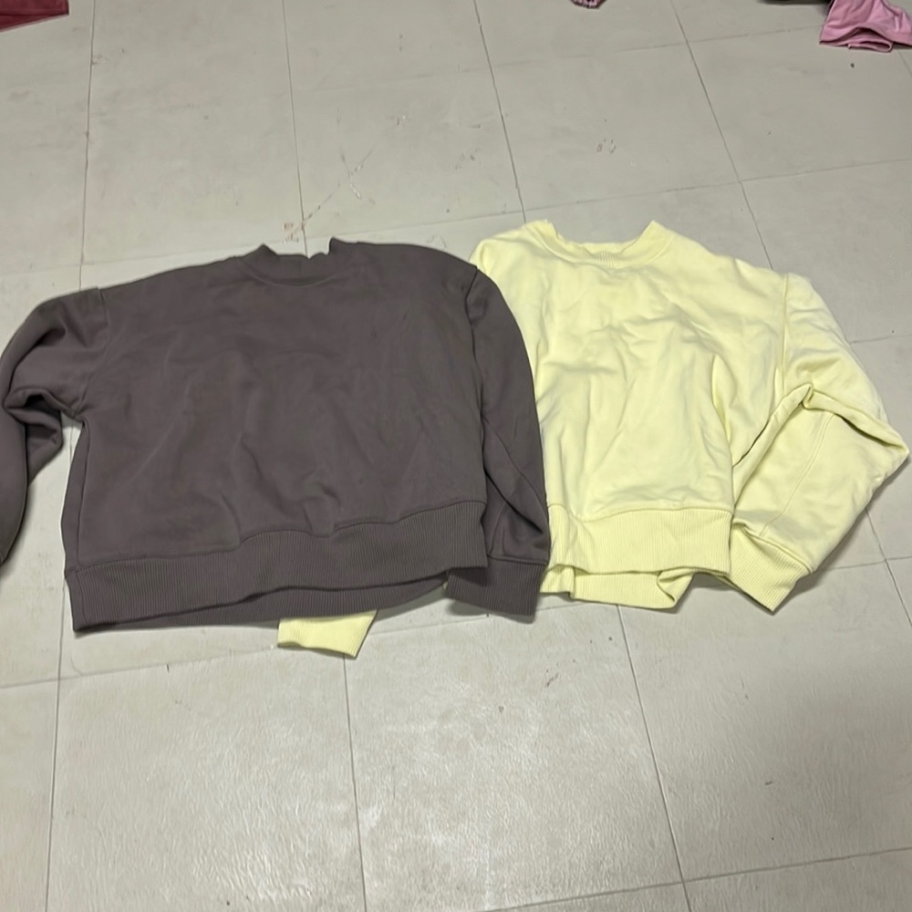 Target sweatshirts worn once to twice small stain on brown shirt as shown